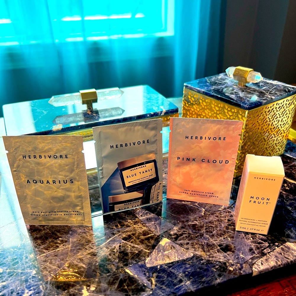 🌱 4-piece Herbivore Skincare Line, Personalized Sample Set 🪴